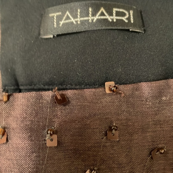 Tahari sequin chiffon skirt/Sweater Ensemble Sz 6 - Picture 5 of 6